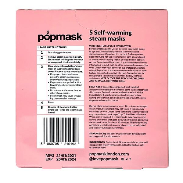 Paquete de 5 mascarillas Popmask para pijamadas