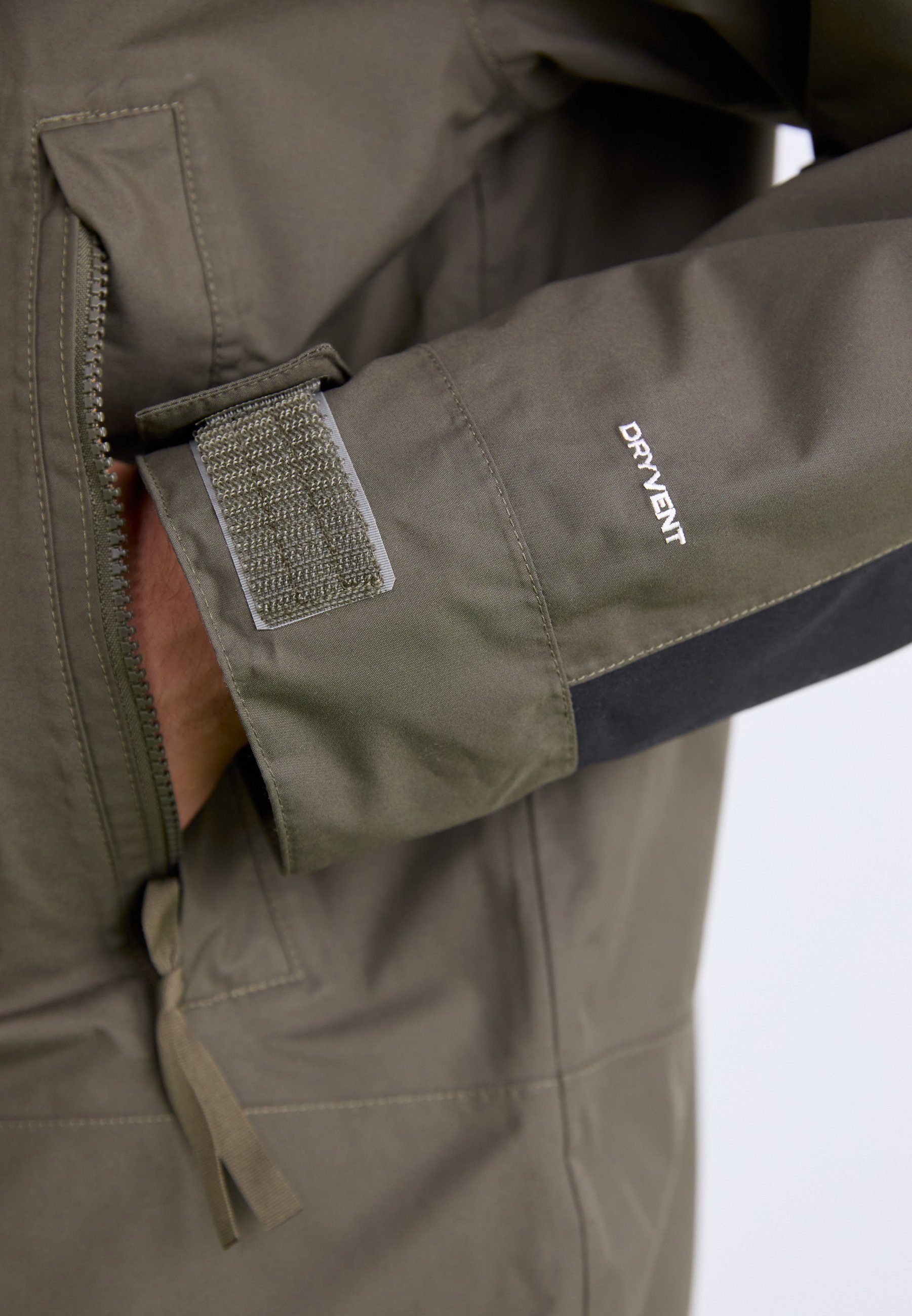 The North Face REIGN ON JACKET - Kurtka wodoodporna - taupe green/black