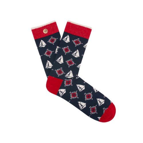 Cabaia Charles & Vanessa marineblaue Socken