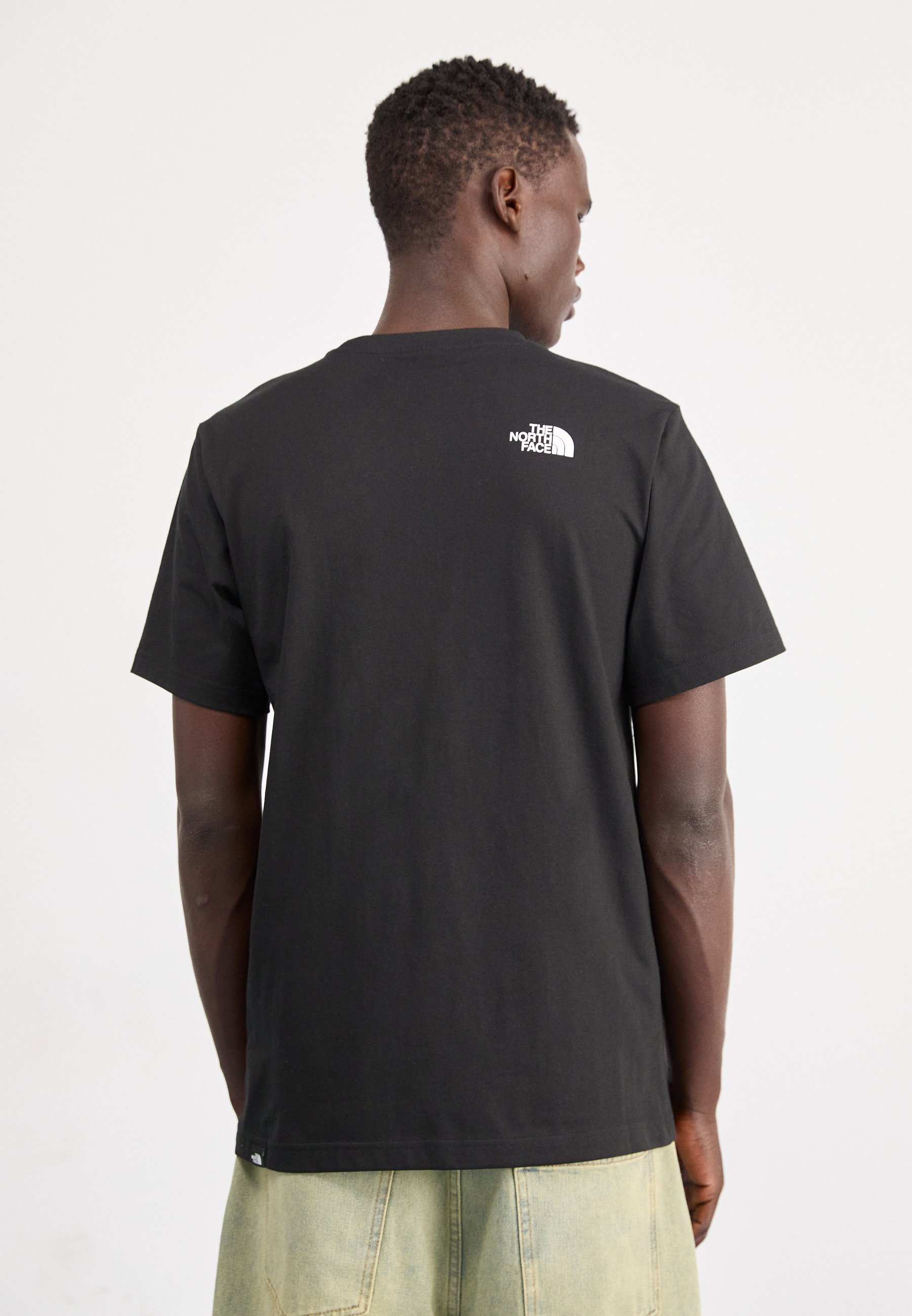 The North Face M SS FINE TEE - T-shirt met print - zwart