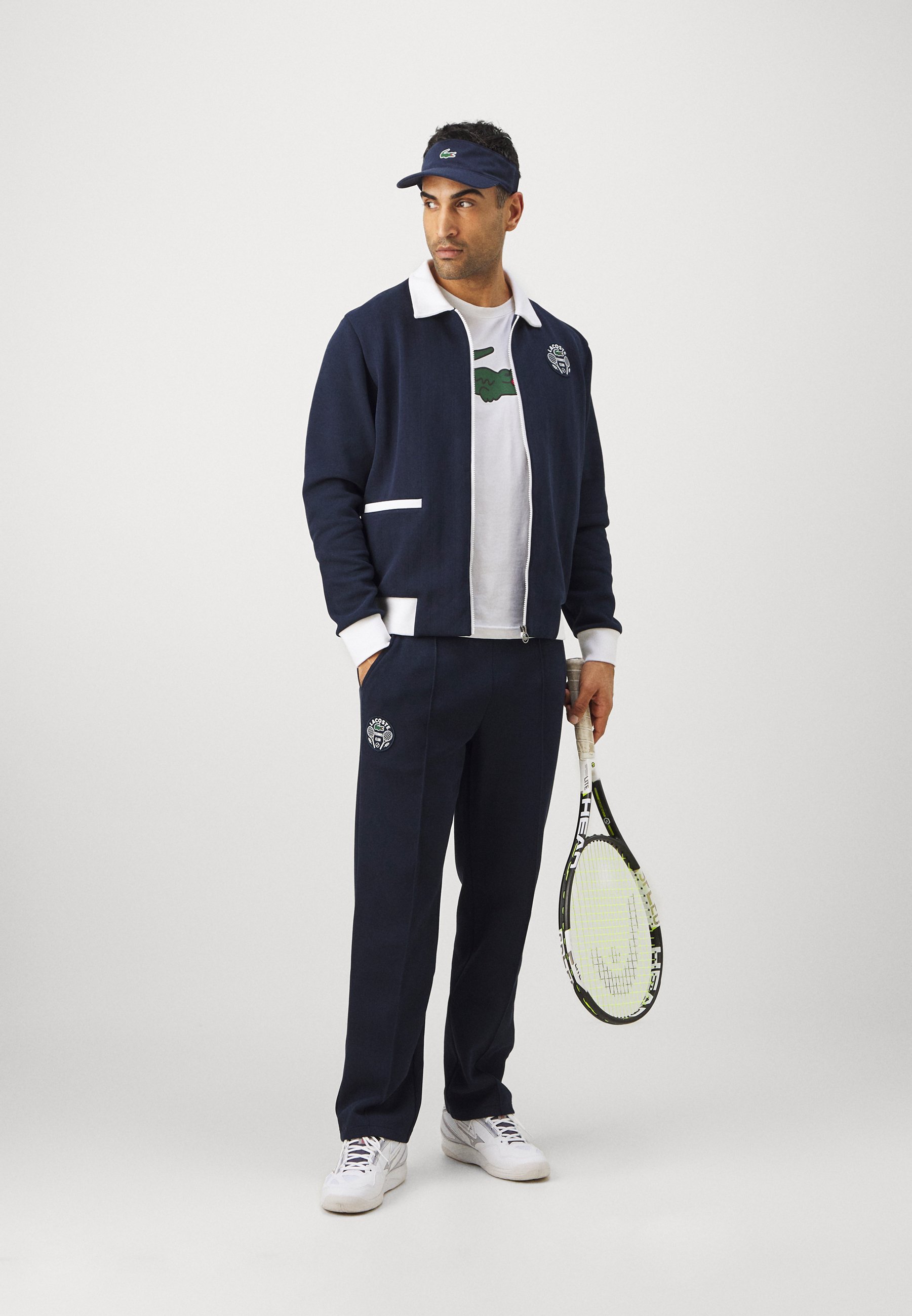 Lacoste Sport PANT HERITAGE - Trainingsbroek - marineblauw
