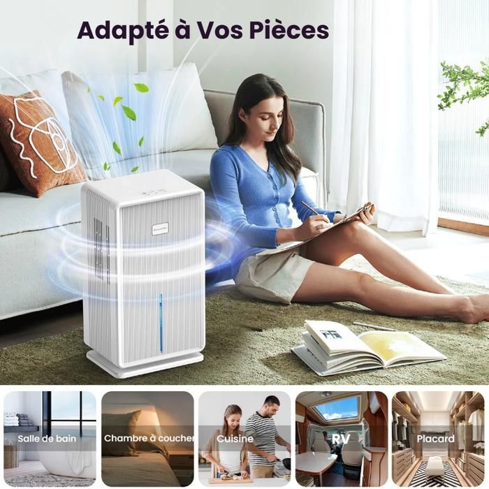 Dehumidifier - FIMEI - YP2118 - 3L Tank - 7 Color Lighting - Silent Sleep Mode