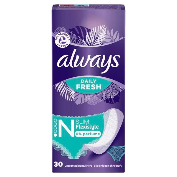 Always Dailies Fresh Slim Flexistyle ikdienas ieliktnīši<br>30 gabali