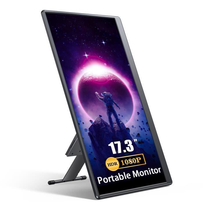 Monitor portátil - CDISPLAY - 17,3 polegadas - Full HD 1080p - IPS - Tempo de resposta de 16 ms
