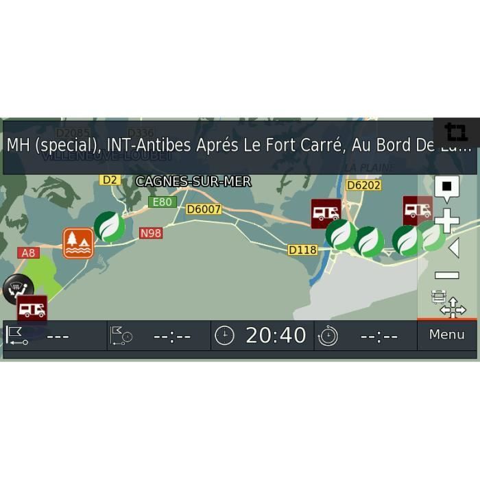 Sistema GPS da 7 pollici per camper in Europa con telecamera di retromarcia wireless
