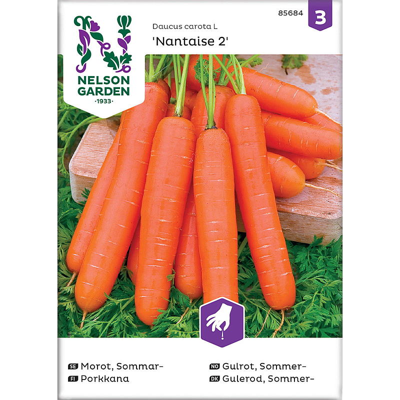 Nelson Garden Seeds Morotsommar, Nantaise 2