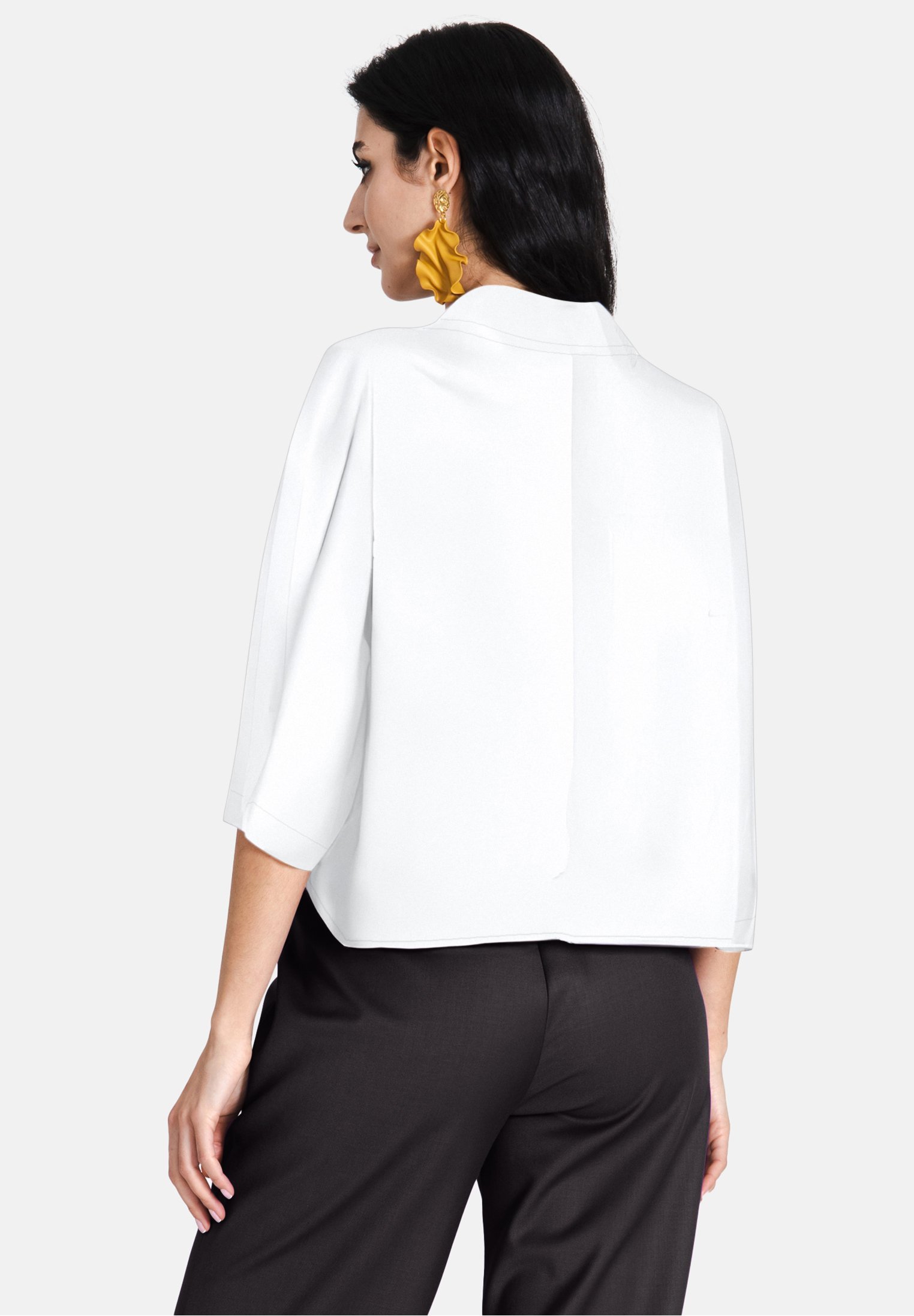 Jascha Stockholm BELLY - Blusa button-down - bianco sporco