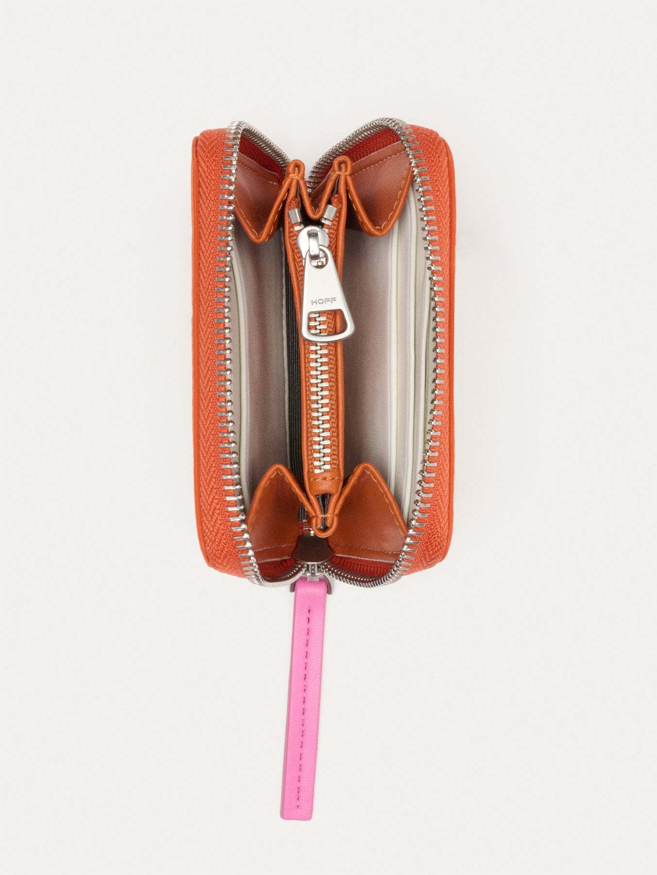 CARTERA NYLON LOGO NARANJA