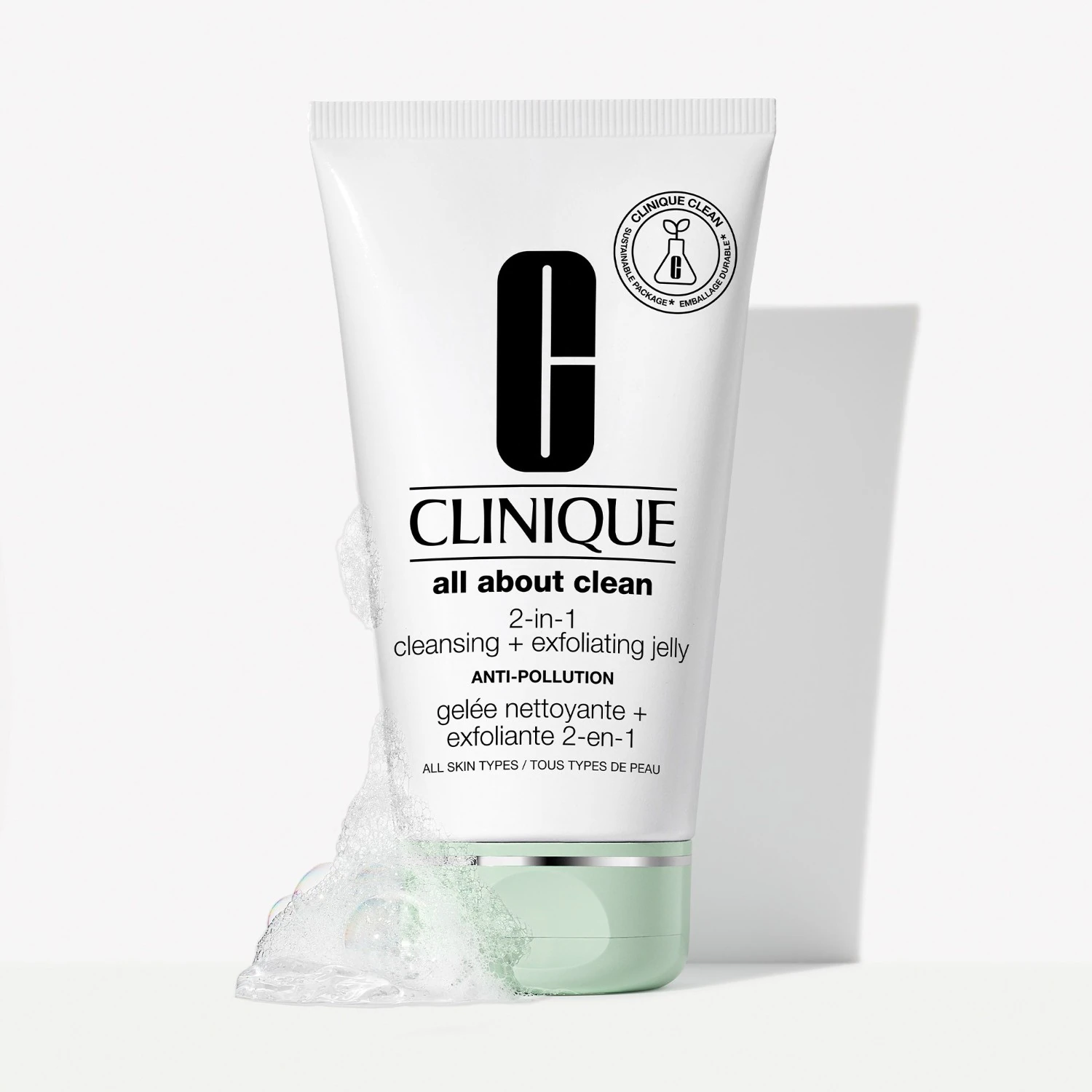 Clinique Gelée Nettoyante + Exfoliante 2-en-1