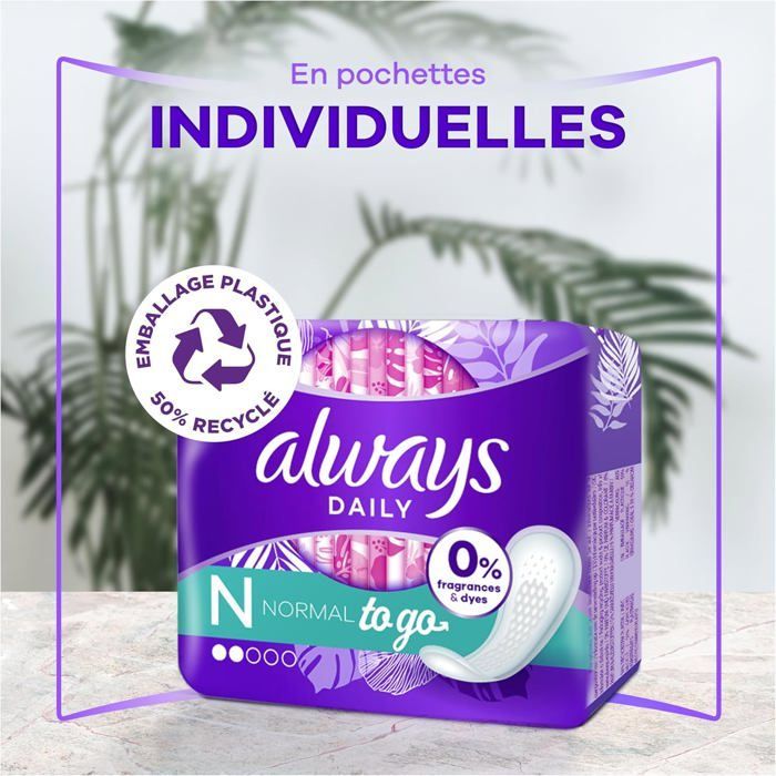 Daily Fresh Regular Panty Liners Individual Packets 16x20 Units, 0% perfume and dye, so you smell nothing else