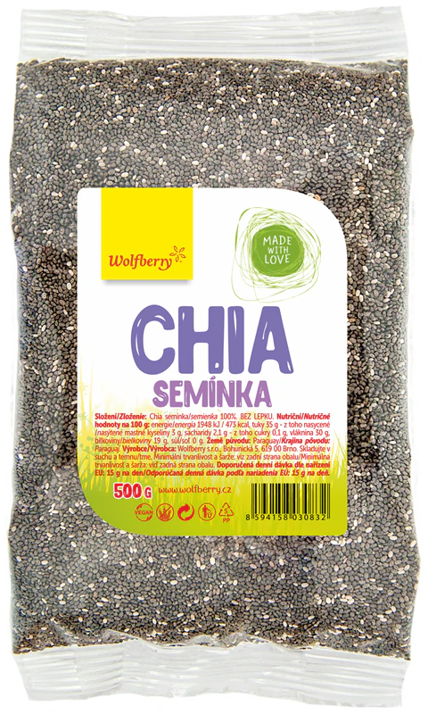 Sementes de chia com goji berry nasiona