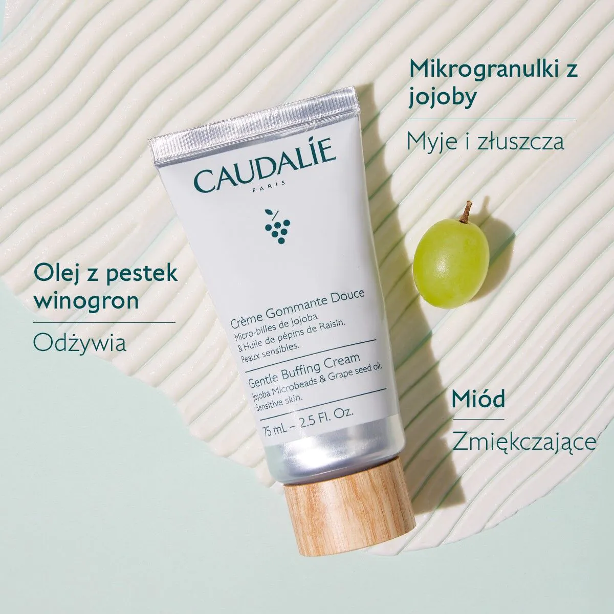 Caudalie Vinoclean Delikatny krem peelingujący