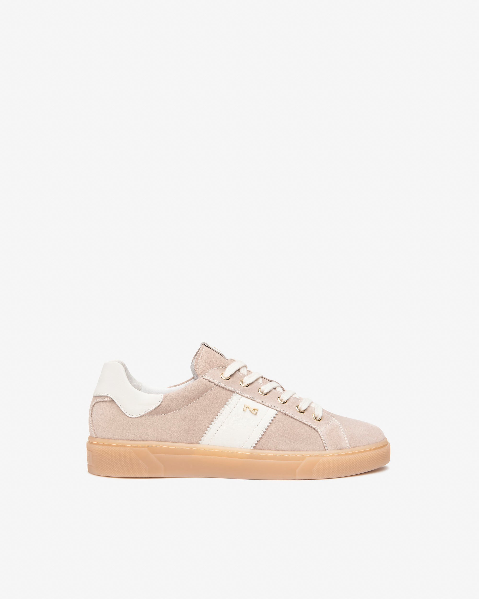  Damen-Sneaker aus Wildleder und Leder