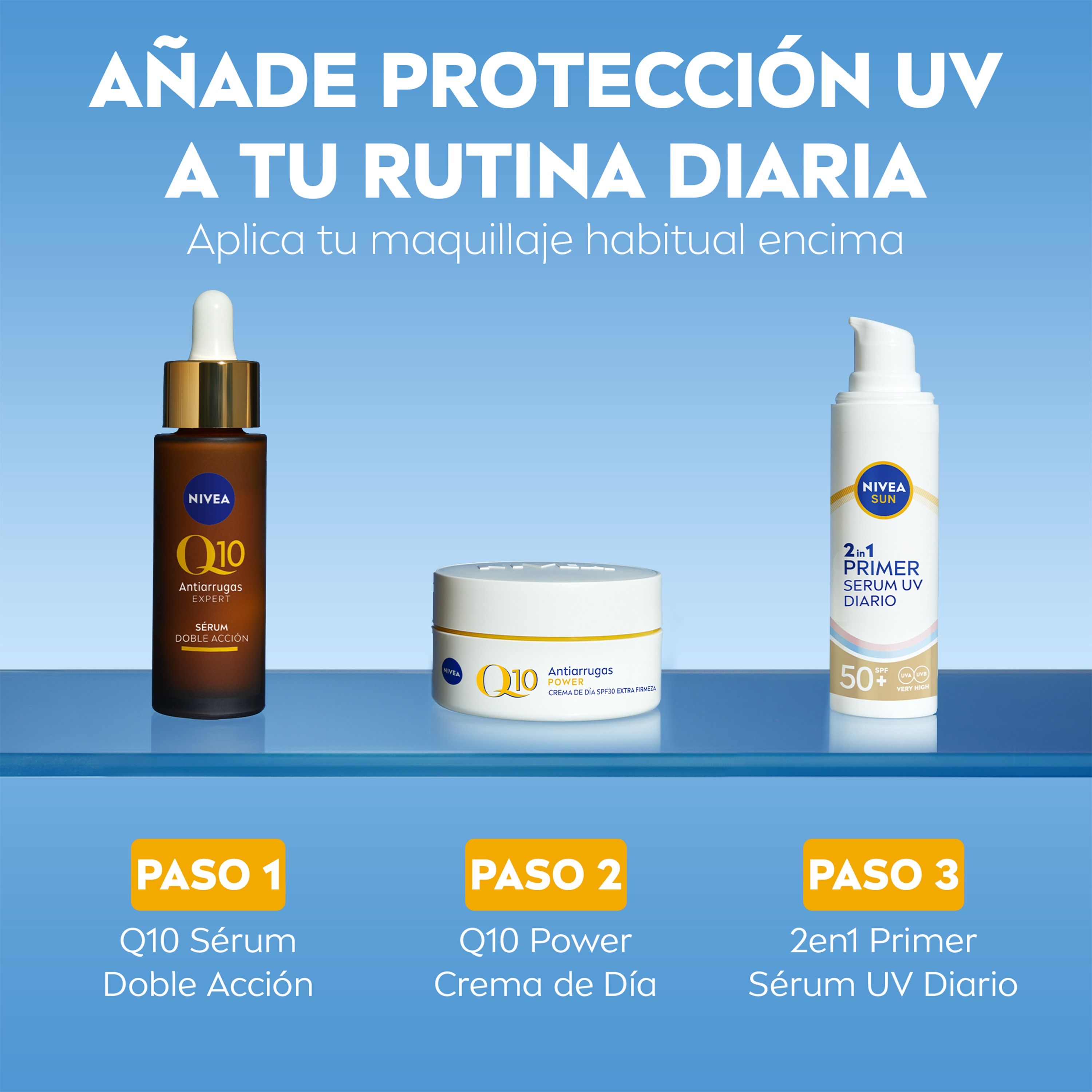 2v1 Primer Daily UV Serum Facial Protection SPF50 Ochrana tváre