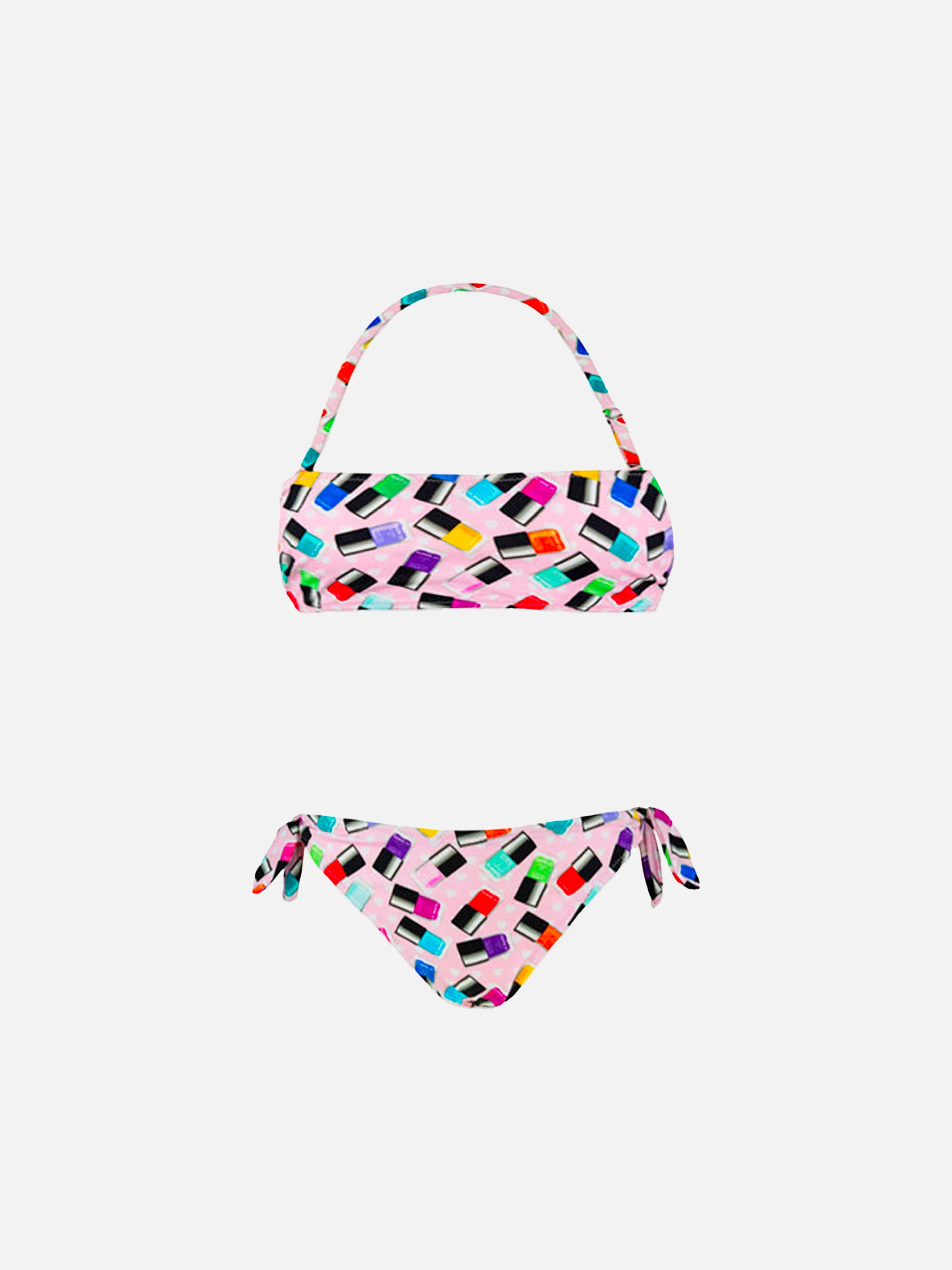 Bikini voor meisjes met make-upprint