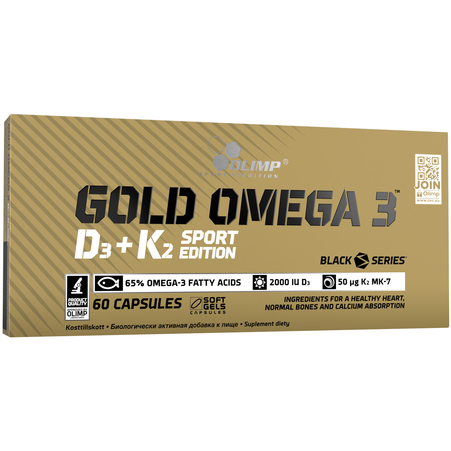 Guld Omega 3 D3+K2 Sport Edition