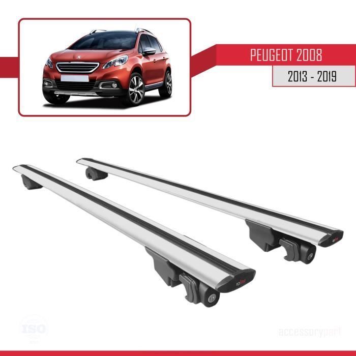 Barras de techo - Peugeot - 2008 - Aluminio - Gris - Compatible con modelos 2013-2019