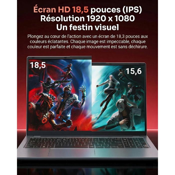 Notebook FHD de 18,5