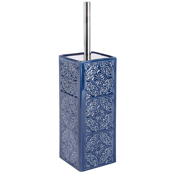 Pojemnik na szczotkę CORDOBA DARK BLUE   szczotka WC, WENKO
