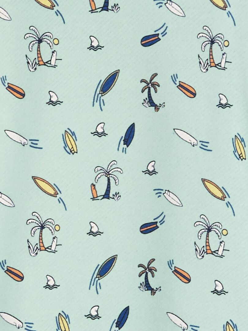 Sudadera estampada de felpa francesa - AZUL
