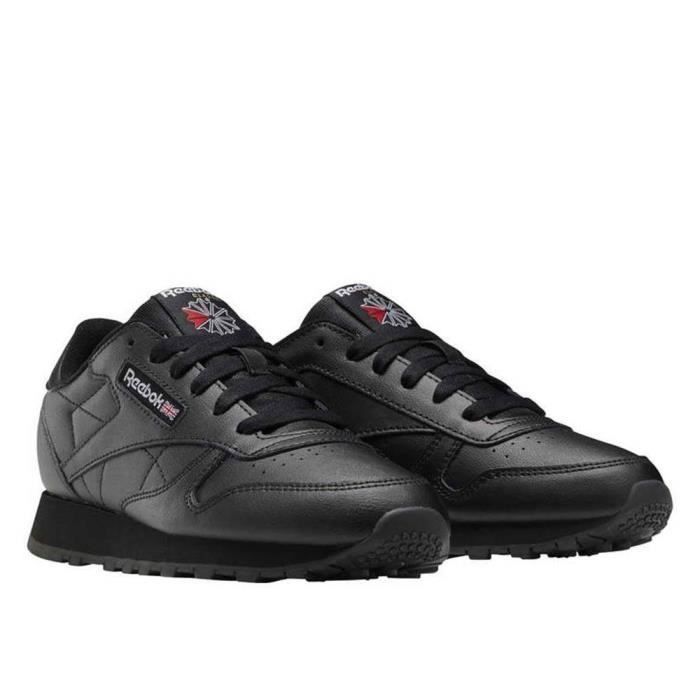 Chaussures de sport - REEBOK - Classic - Noir - Mixte/Enfant - Lacets - Synthétique