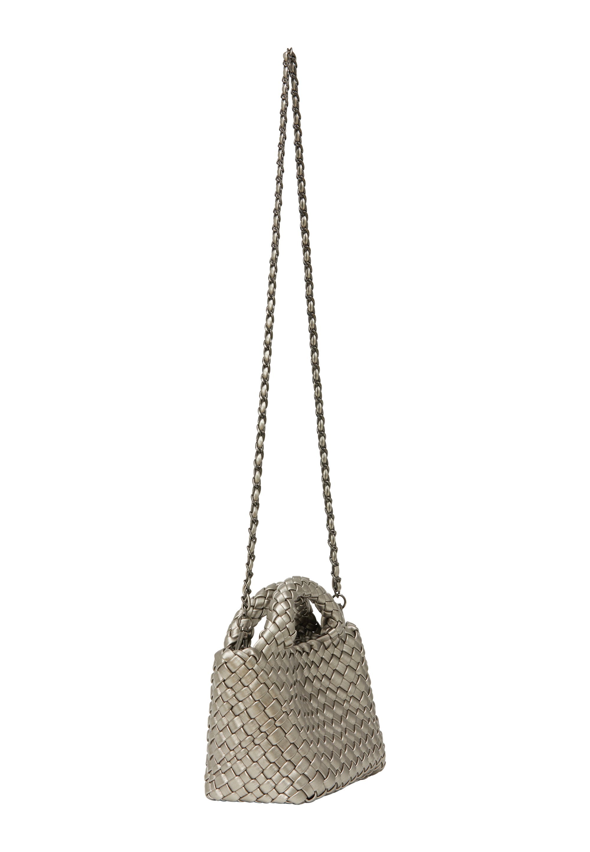 faina 2-in-1-Set – Handtasche – silber