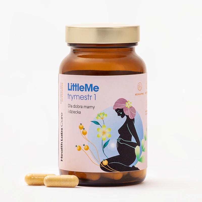 „Health Labs Care Littleme Trimester 1“ maisto papildų kapsulės nėštumo planavimui