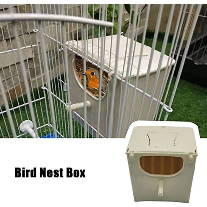 Nichoir à oiseaux, nichoir à reproduction de perroquets en plastique, nichoir d'accouplement de maison de perruche