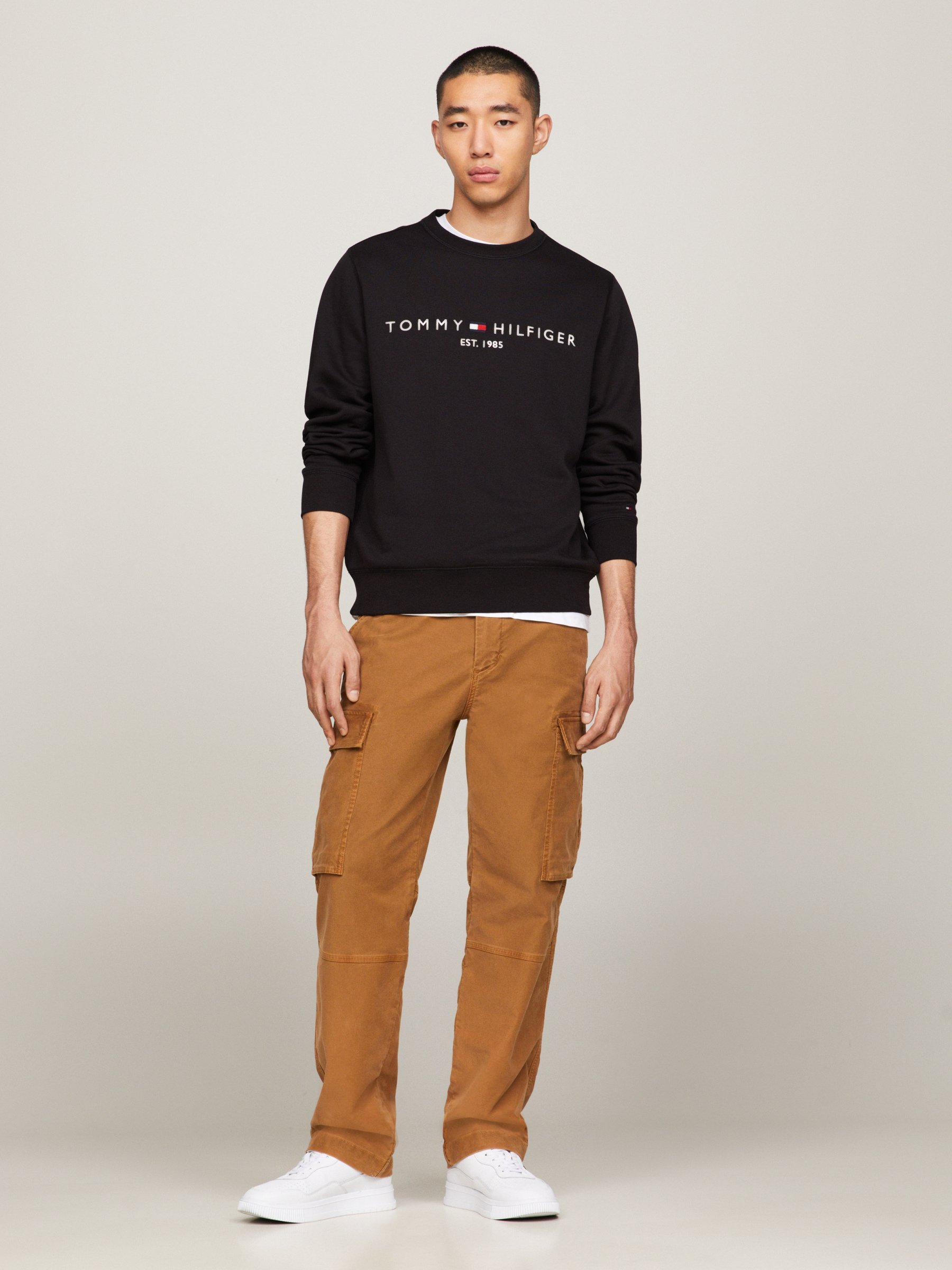 Felpa Tommy Hilfiger LOGO - nera