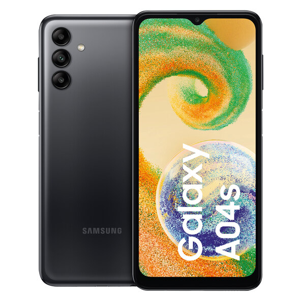 Galaxy A04s smartphone including screen protector