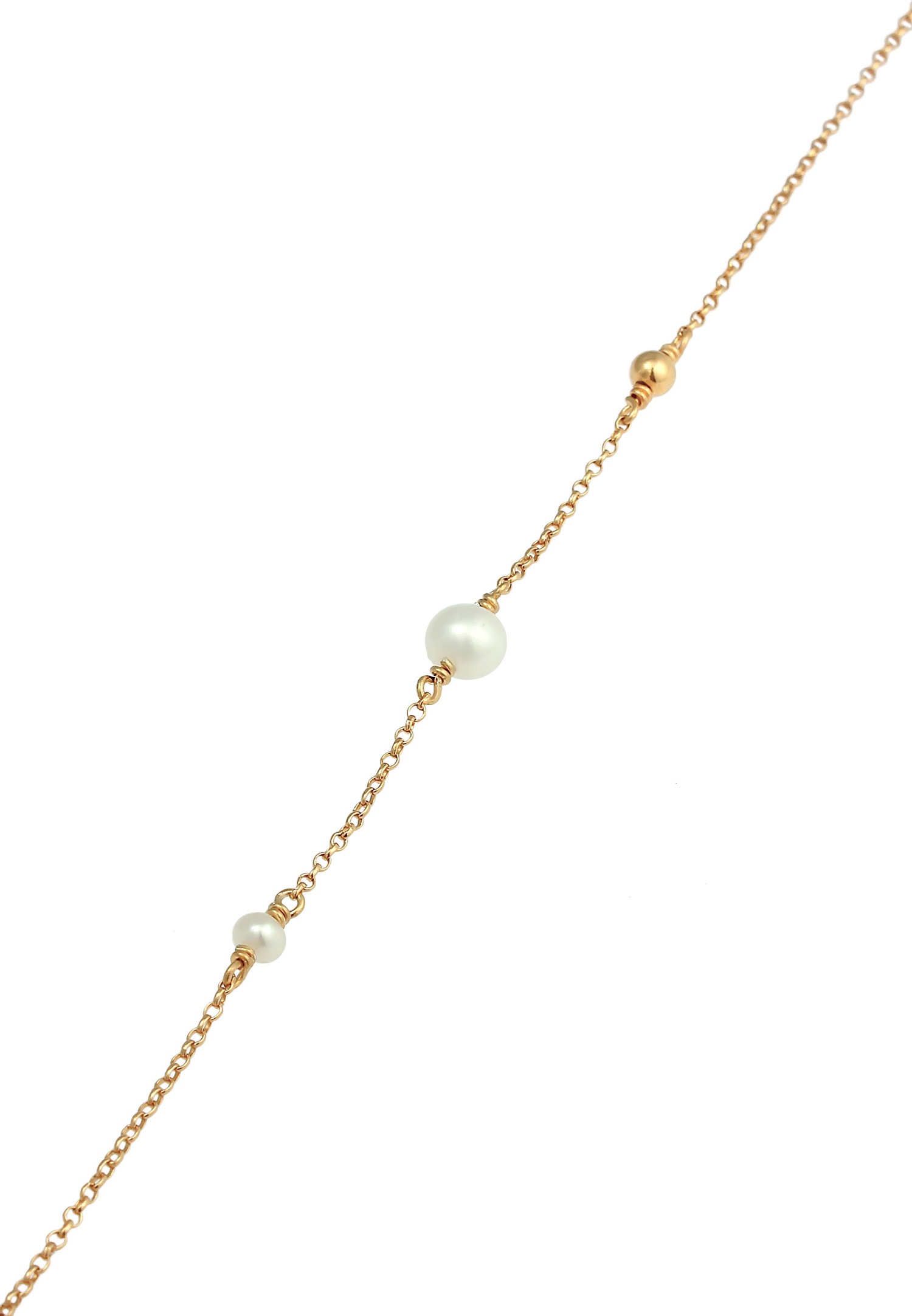 Elli Elégant ajustable pour dames avec perles de culture d'eau douce en argent sterling 925 plaqué or