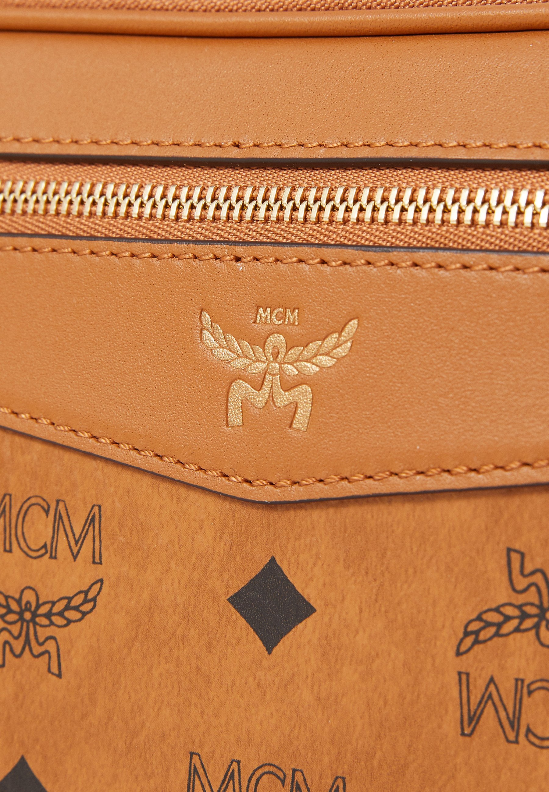 Sac bandoulière unisexe MCM - cognac