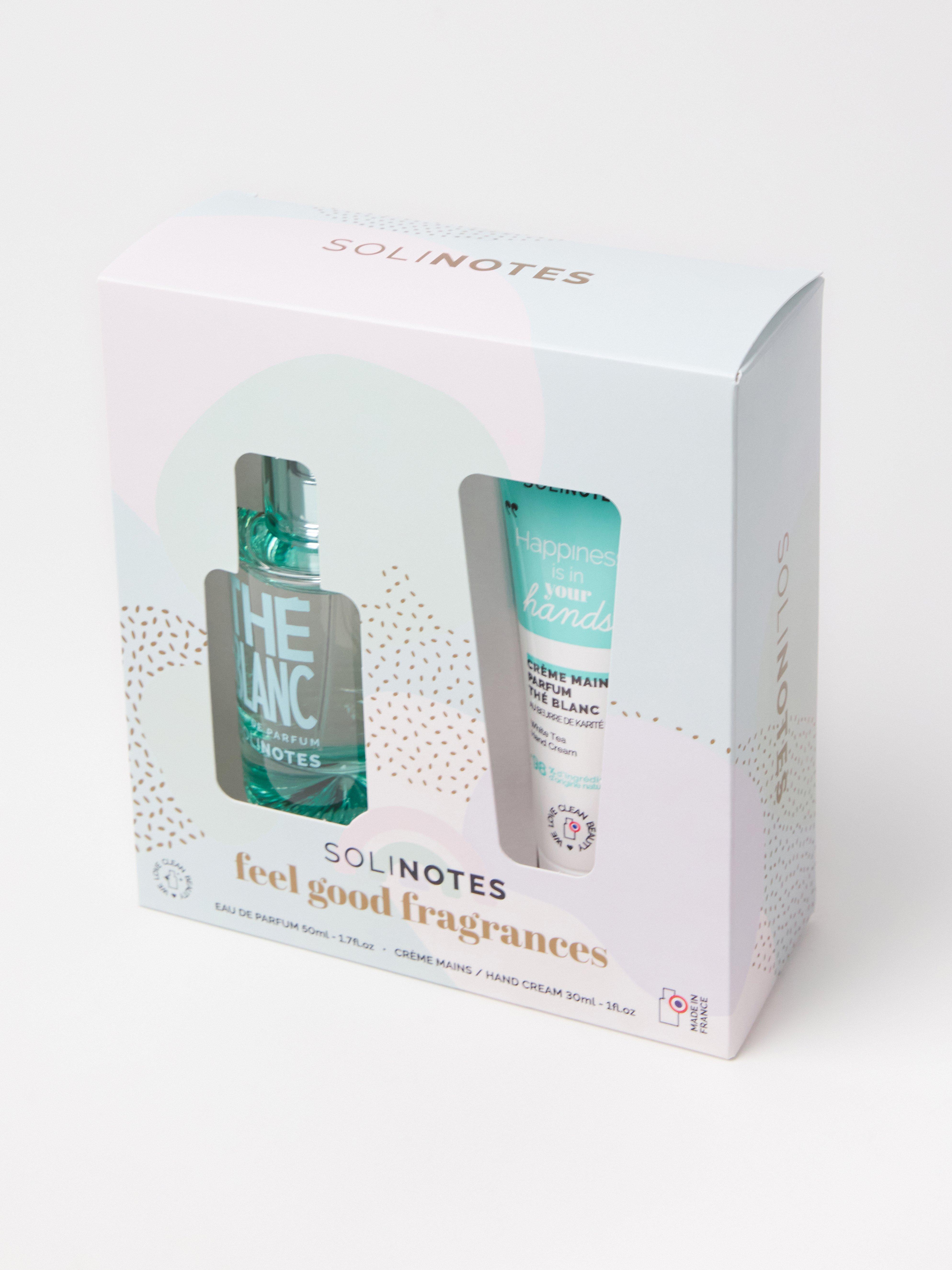 Conjunto de presente Solinotes White Tea, Eau de Parfum e Creme para as Mãos - Chá Branco