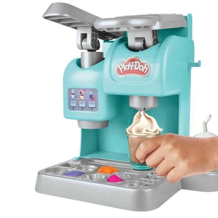 Play-Doh My Super Cafe, pasta modellabile, macchina del caffè giocattolo per bambini dai 3 anni in su, creazione in cucina