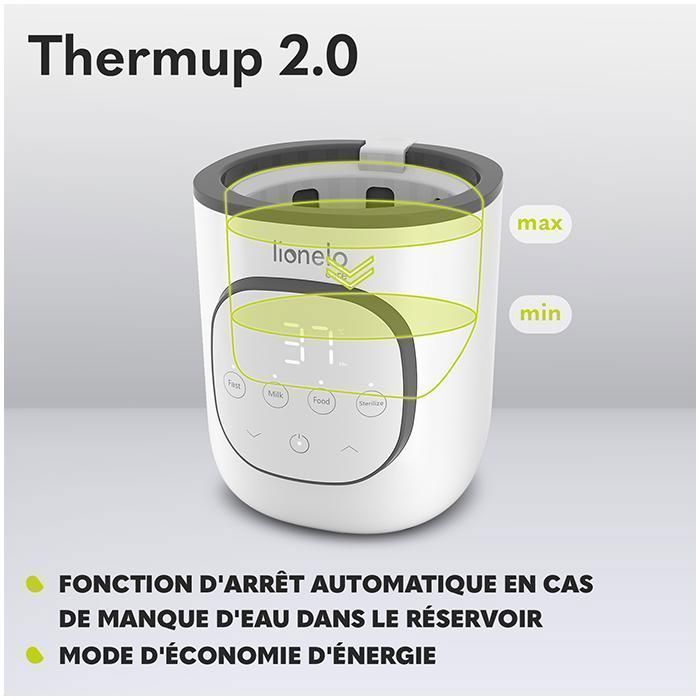 LIONELO Thermup 2.0 5-i-1 flaskevarmer - Steriliserer - Varmer - Optøer