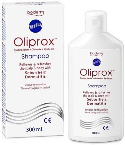 OLIPROX Shampoo Oliprox para couro cabeludo e corpo para dermatite seborreica 300 ml