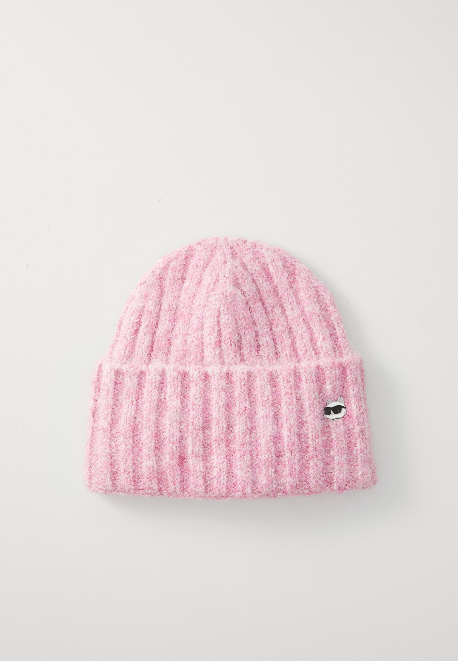 KARL LAGERFELD IKON CHOUP PIN BEANIE - Berretto - ciclamino
