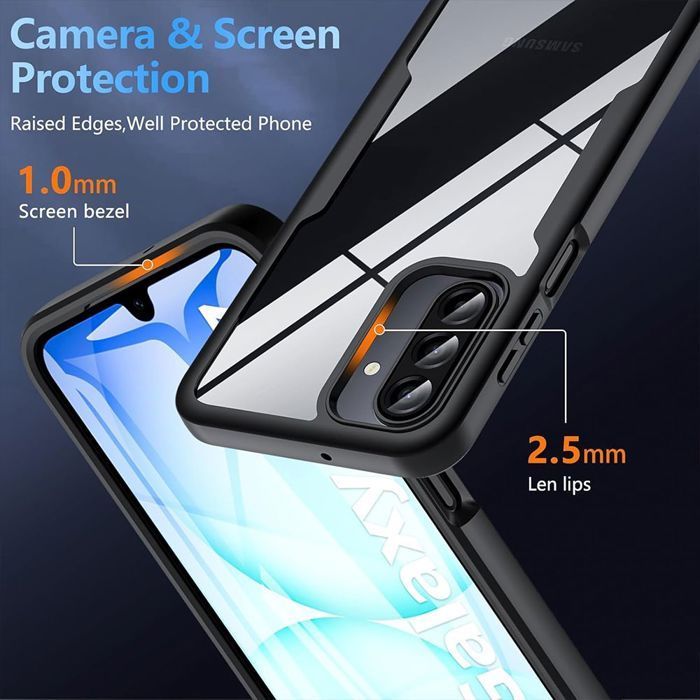 Protective Case - BOOLING - for Samsung Galaxy A17 5G/4G - Hard - Shockproof - Black