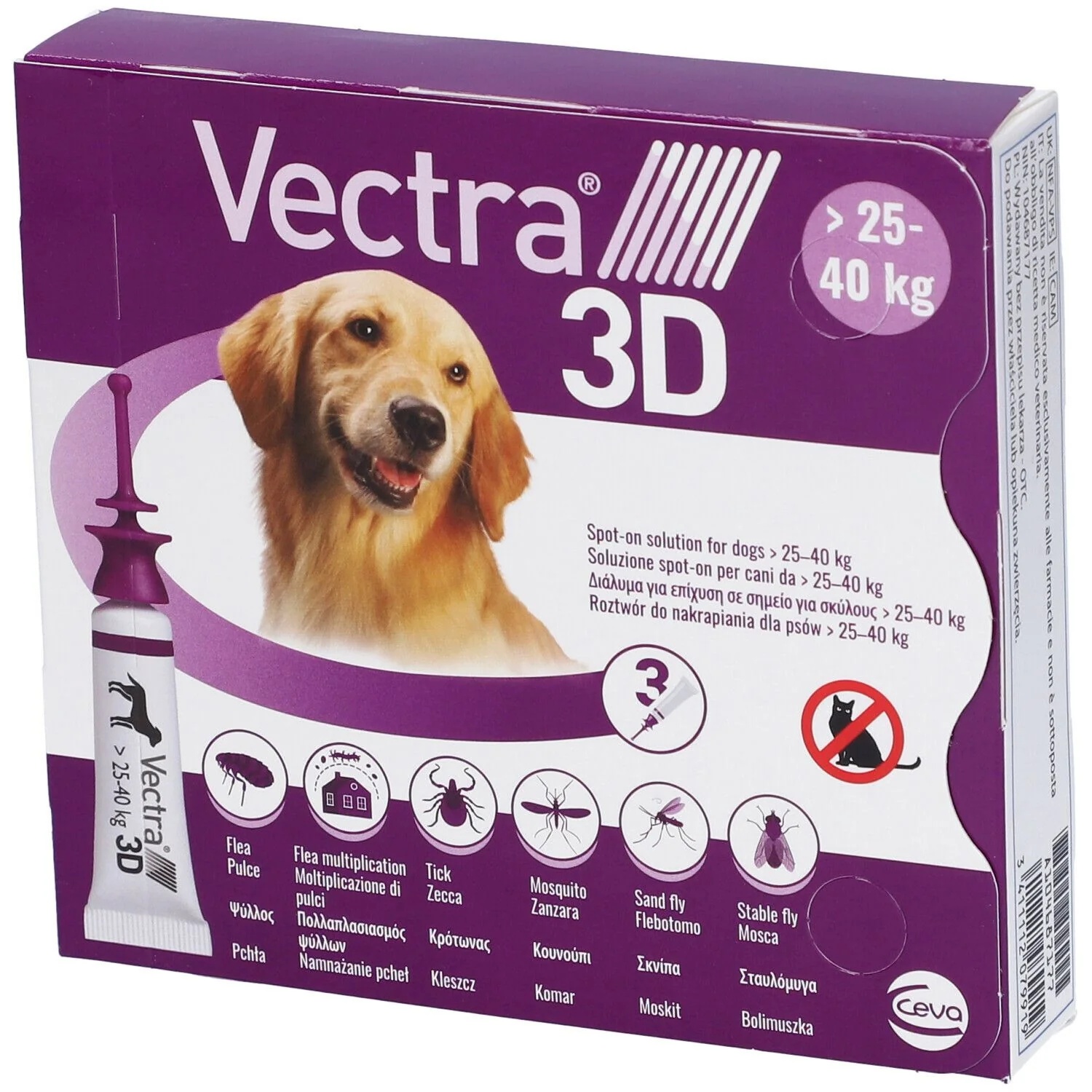 VECTRA Vectra 3D 3 pipetas roxas 2540 kg