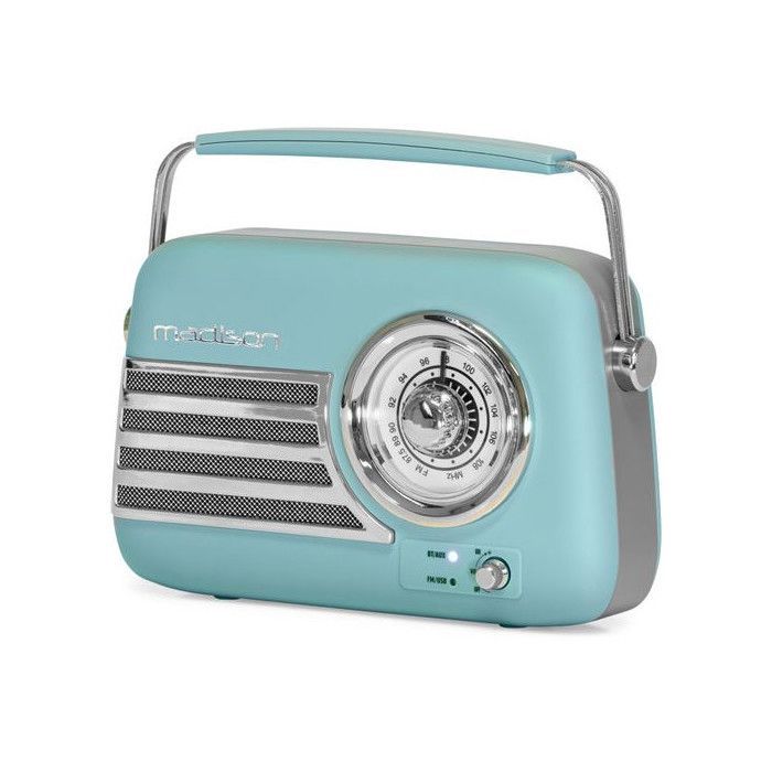 Rádio portátil - MADISON - Freesound VR40 - Azul fosco - Bluetooth - FM