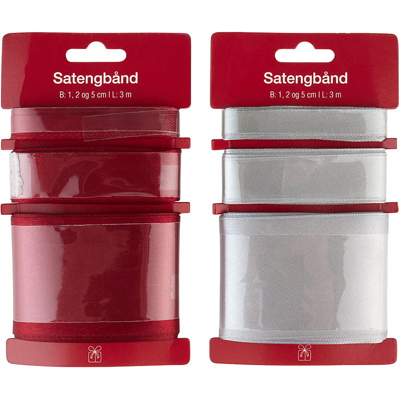 Cinta de satén Giform 1/2/3 cm l: 3 m