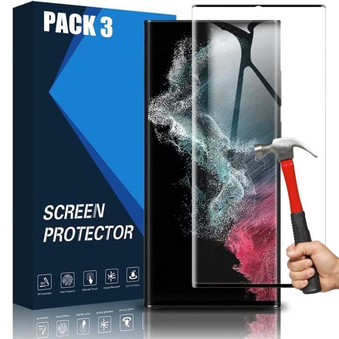 Pellicola protettiva in vetro temperato 3D per Samsung S23 Ultra - Antiurto