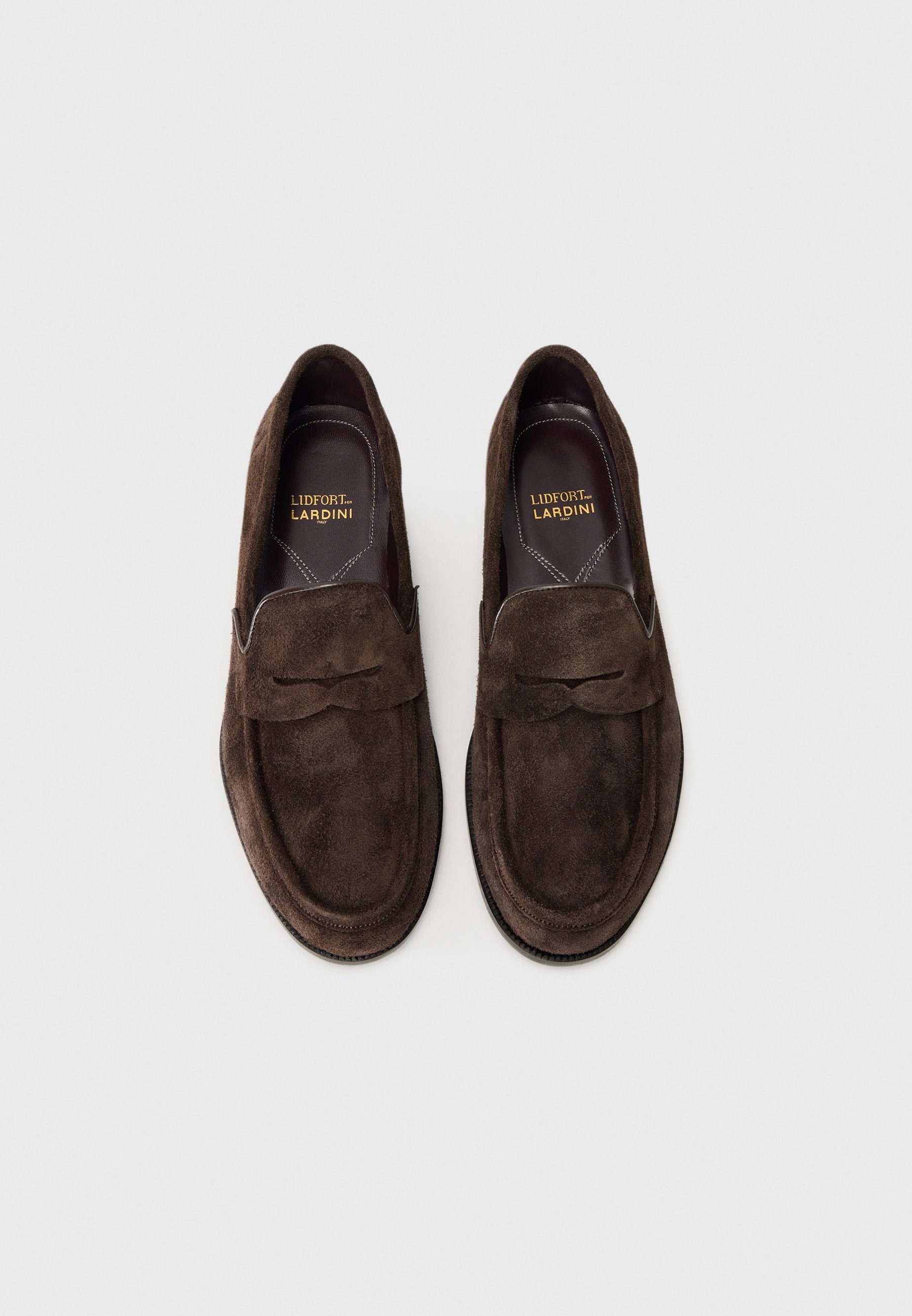 LARDINI Slip-ons - mørkebrun