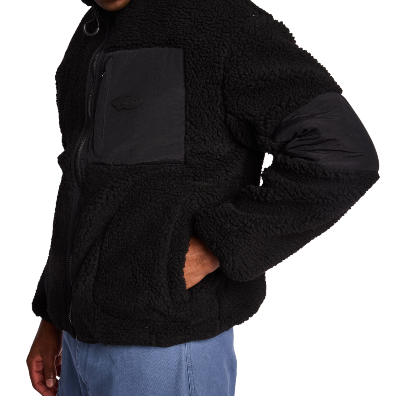Sherpa mikina Street Cartel Leonardo Borg s plným zipem