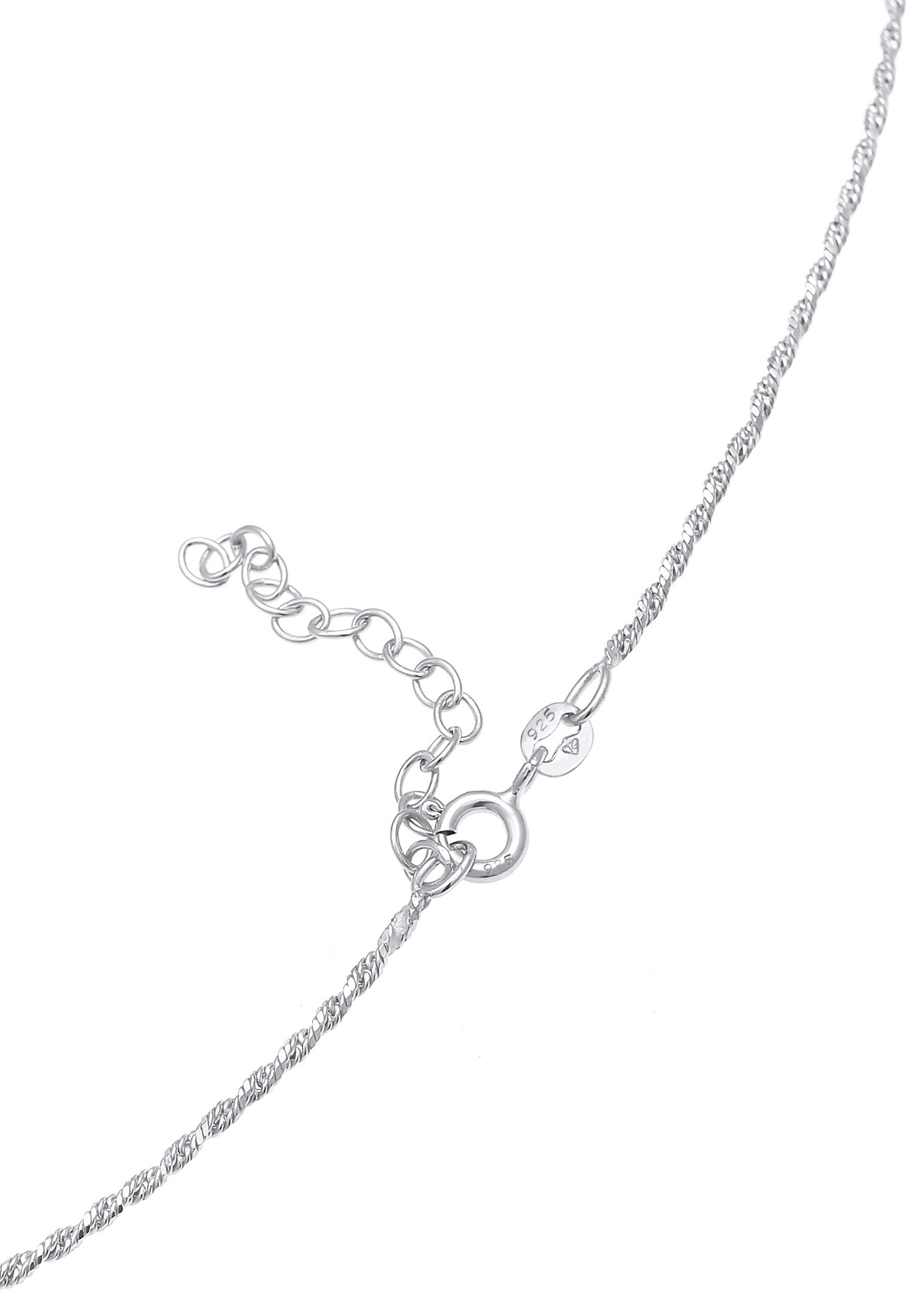 Elli Tendance de base du cordon torsadé du collier pour dames en argent sterling 925
