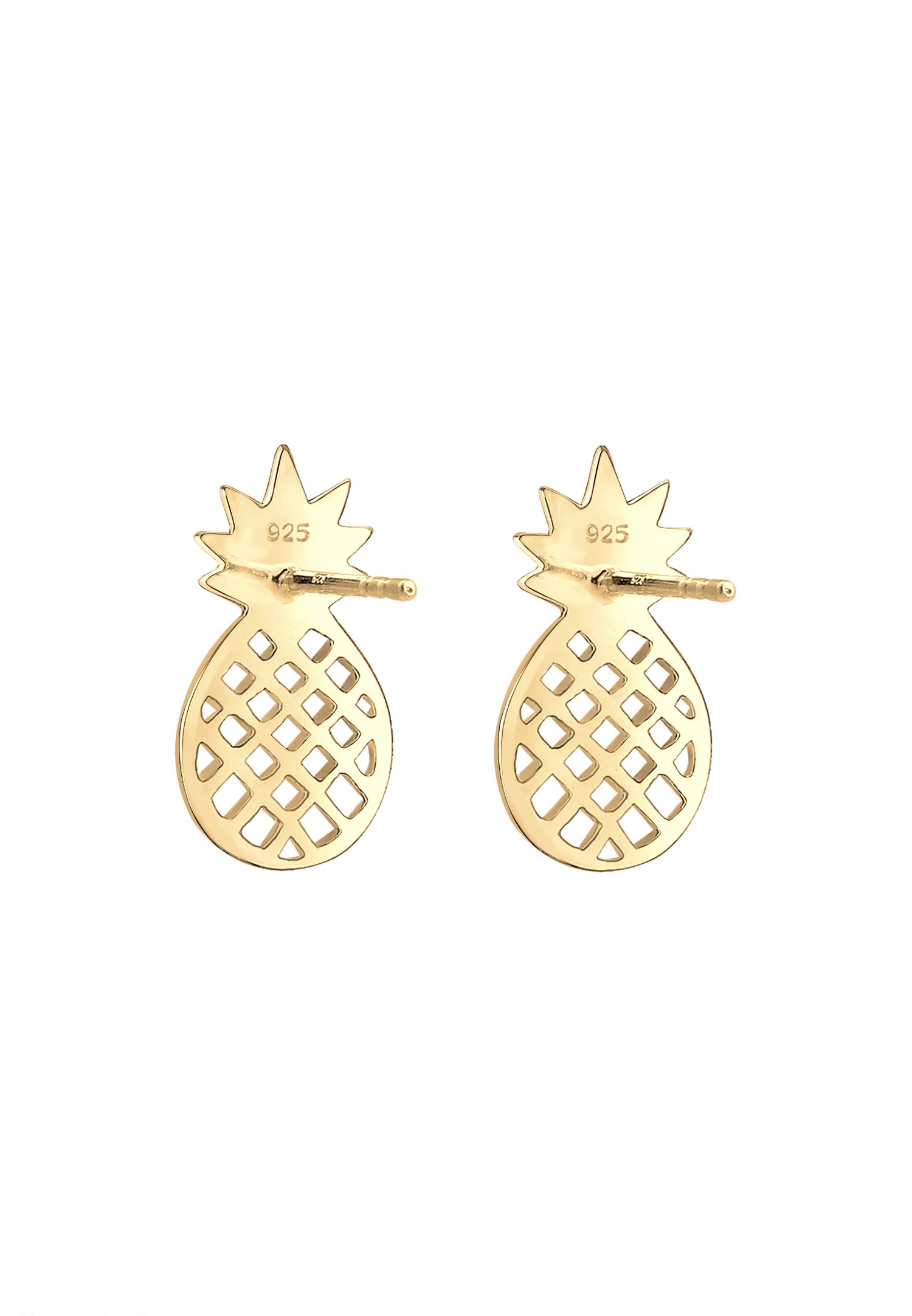Elli Femme Pendentif Ananas Ludique en Argent Sterling 925