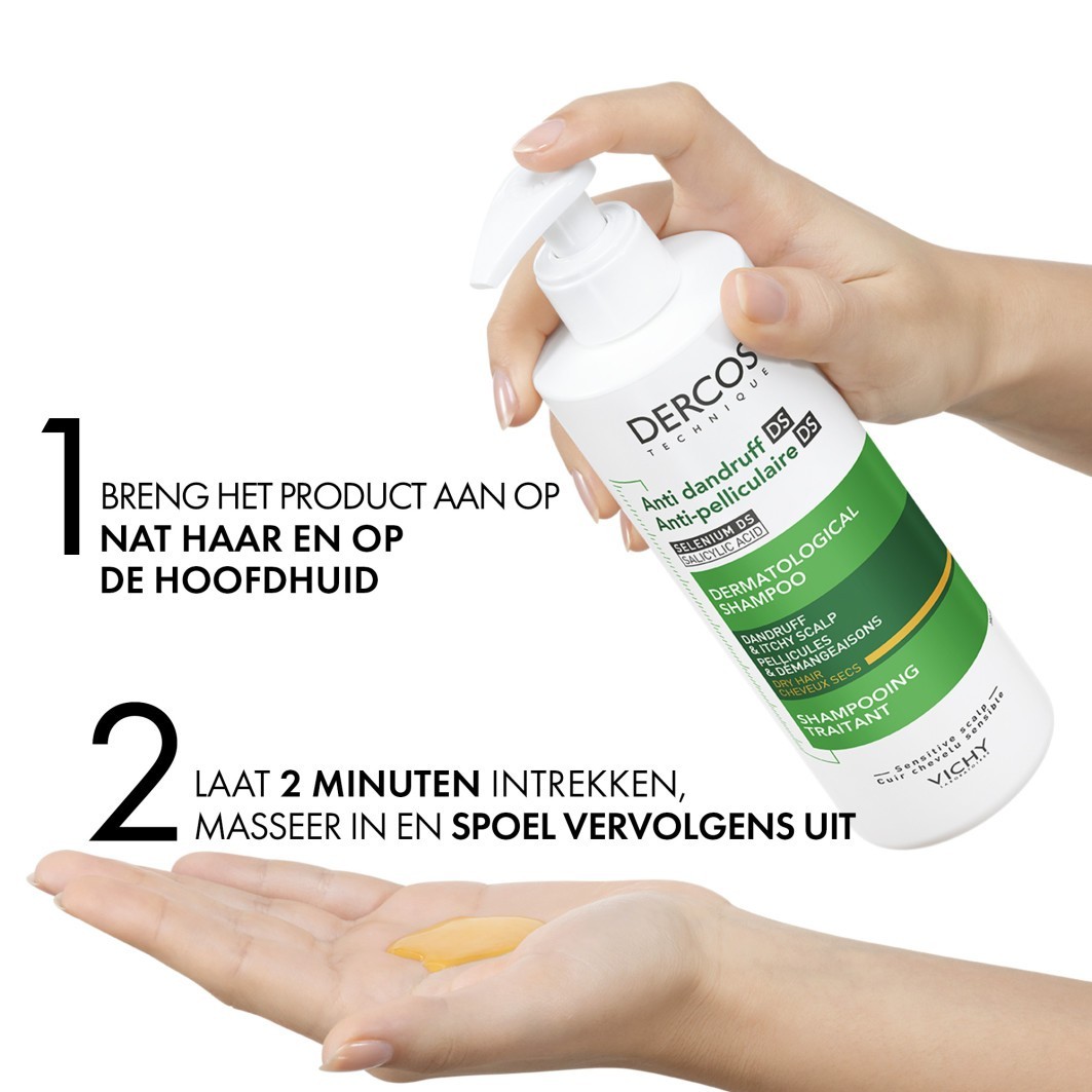 Vichy Dercos šampon proti lupům pro suché vlasy – 390 ml