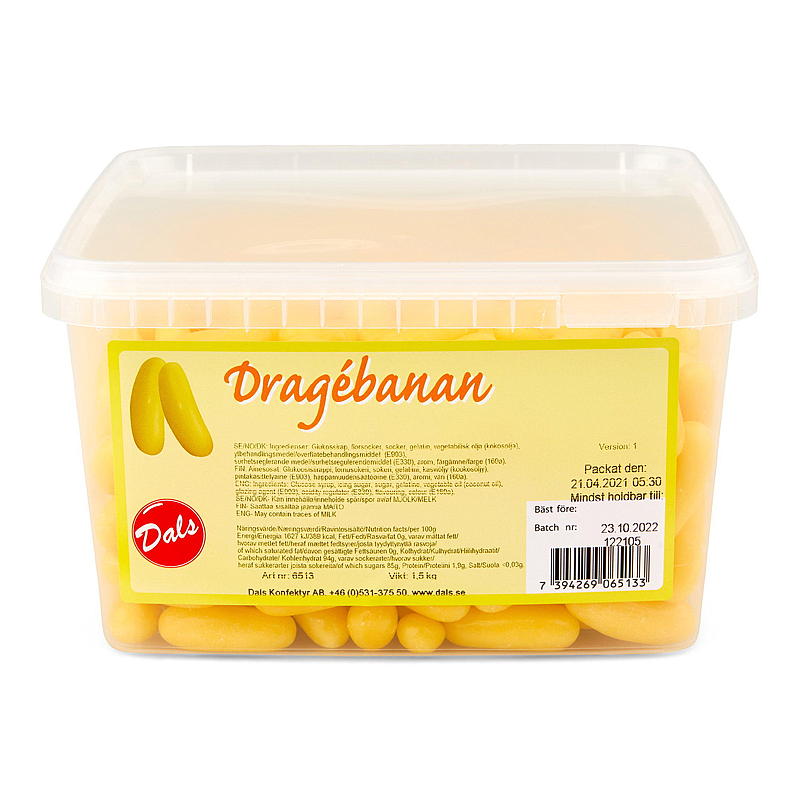 KnallGoodt Dragé plátano 1,5 kg
