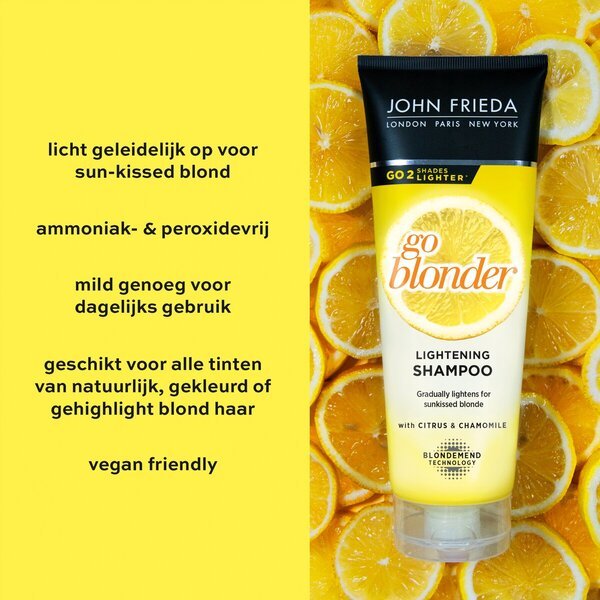 John Frieda Sheer Blonde Go Blonder balinošais šampūns 250 ml