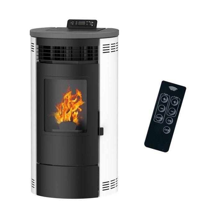 Poêle à granulés Air Flavia 9,5 kW Blanc Sannover